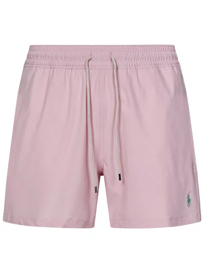 Polo Ralph Lauren Traveler Swimsuit In Gardenpink