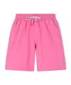 Polo Ralph Lauren Traveler Classic 14.6 Cm Beach Boxers In Pink