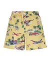 Polo Ralph Lauren Polo Bear Traveller Swim Shorts In Lemon Yellow