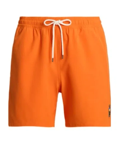 Polo Ralph Lauren 'traveler' Swim Shorts In Orange