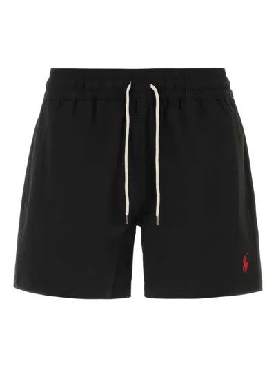 Polo Ralph Lauren Traveller Swim Shorts In Black