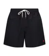 Polo Ralph Lauren Logo-embroidered Swim Shorts In Black
