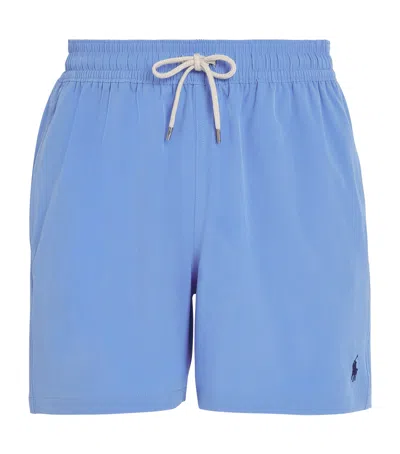 Polo Ralph Lauren Mens Traveler Two-slip-pockets Swim Shorts Harbor Island Blue Xl