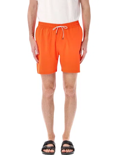 Polo Ralph Lauren Traveller Swim Shorts In Orange