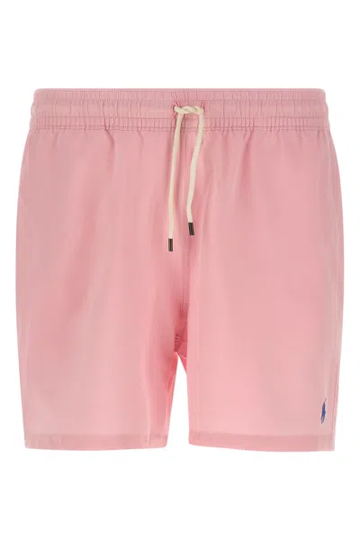 Polo Ralph Lauren Traveller Swimsuit In Pink
