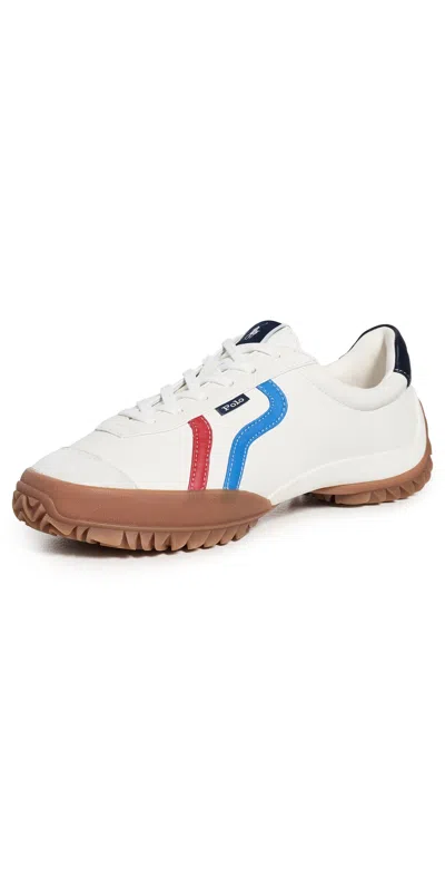 Polo Ralph Lauren Nappa Leather Low Top Sneakers In Multi
