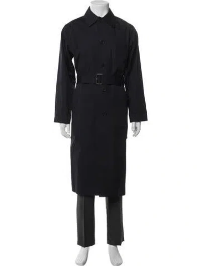 Pre-owned Polo Ralph Lauren Trench Coat In Blue