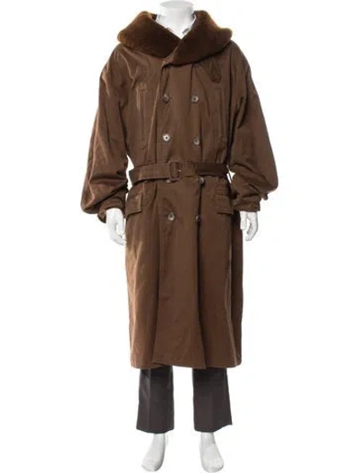 Pre-owned Polo Ralph Lauren Trench Coat In Brown