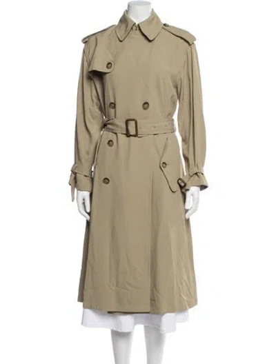 Pre-owned Polo Ralph Lauren Trench Coat In Green