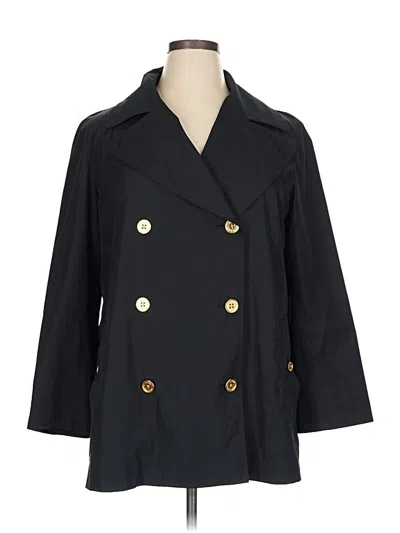 Pre-owned Polo Ralph Lauren Trenchcoat In Black