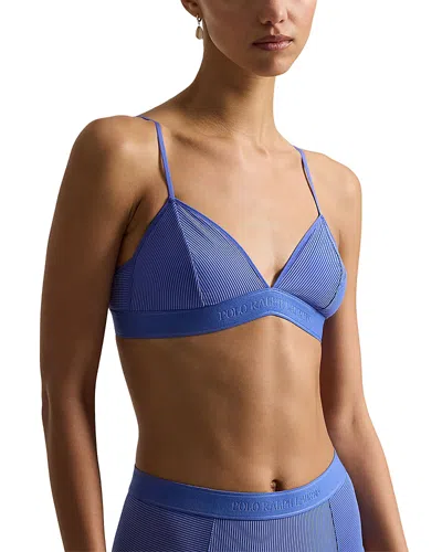Polo Ralph Lauren Triangle Bra In Blue