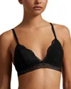 Polo Ralph Lauren Triangle Bralette In Black