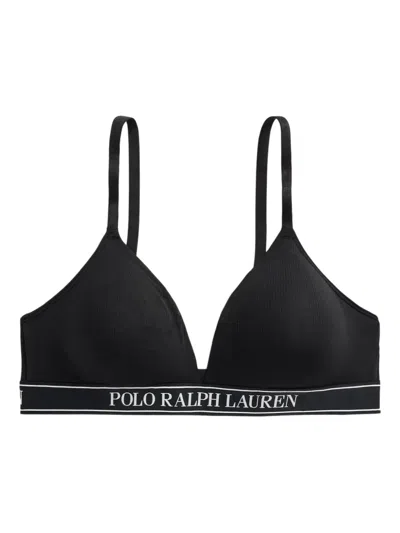 Polo Ralph Lauren Triangle-cup Bra In Black