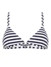 Polo Ralph Lauren Striped Piqué-weave Bikini Top