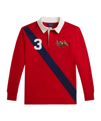 Polo Ralph Lauren Triple-pony Polo Shirt In Red