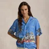 Polo Ralph Lauren Tropical-print Camp Shirt In Palm Breeze