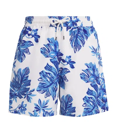 Polo Ralph Lauren Tropical Print Swim Shorts In Blue