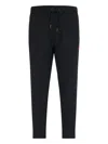 Polo Ralph Lauren Straight Leg Trousers Elastic Waistband In Black