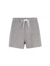 Polo Ralph Lauren Straight Shorts With Back Pocket And Elastic Waistband In Gray