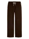 Polo Ralph Lauren Cotton-blend Jersey Wide-leg Track Pants In Brown