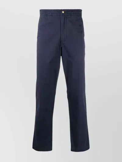 POLO RALPH LAUREN TROUSERS FEATURING ELASTIC WAISTBAND AND BUTTON DETAIL