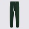 Polo Ralph Lauren Cotton Blend Joggers Featuring Elastic Cuffs And Waistband In Green