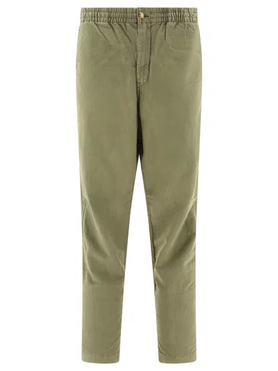 Polo Ralph Lauren Trousers With Drawstring In Green