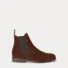 Polo Ralph Lauren Troy Suede Chelsea Boot In Brown