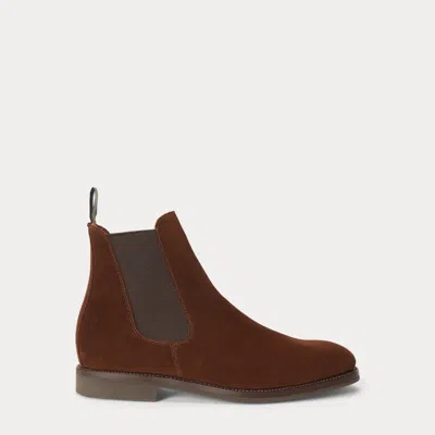 Polo Ralph Lauren Troy Suede Chelsea Boot In Brown