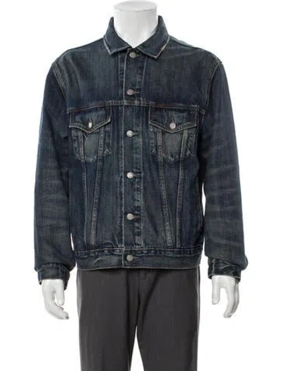Pre-owned Polo Ralph Lauren Trucker Jacket In Blue