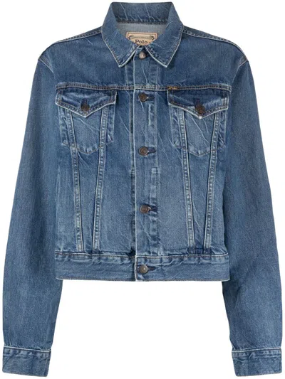 Polo Ralph Lauren Trucker Jacket Classic In Blue