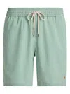 Polo Ralph Lauren Mens Traveller Striped Swim Shorts Raft Green Seersucker Xxl In Green