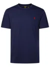Polo Ralph Lauren Crew Neck Plain Pattern Short Sleeves T-shirt In Blue