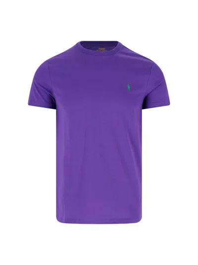 Polo Ralph Lauren T-shirt Logo In Purple