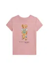 Polo Ralph Lauren Bear-print T-shirt In Pink