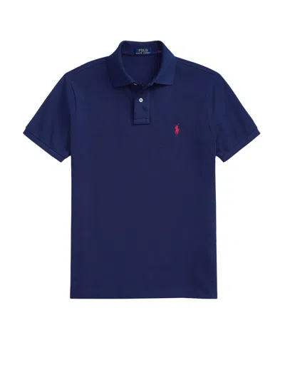 Polo Ralph Lauren Jr Custom Fit-tops-knit In Blue