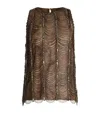 Polo Ralph Lauren Niccola Embellished Sleeveless Blouse In Brown