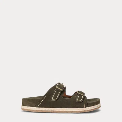 Polo Ralph Lauren Turbach Suede Sandal In Armadillo