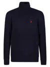 Polo Ralph Lauren Wool-cashmere Rollneck Sweater In Blue