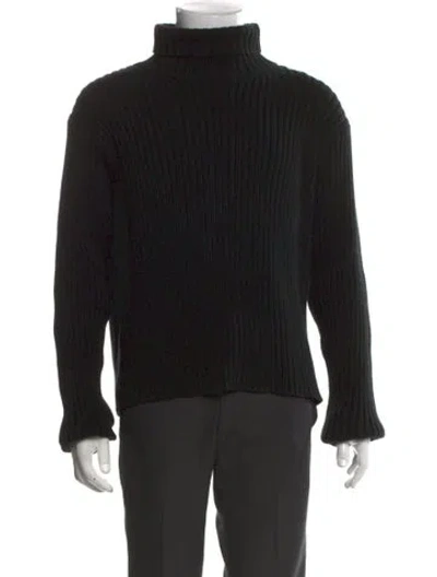 Pre-owned Polo Ralph Lauren Turtleneck Long Sleeve Pullover In Black