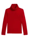 Polo Ralph Lauren Turtleneck Long-sleeve Shirt In Red