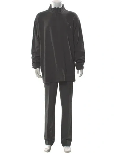 Pre-owned Polo Ralph Lauren Turtleneck Long Sleeve Sweatshirt In Gray