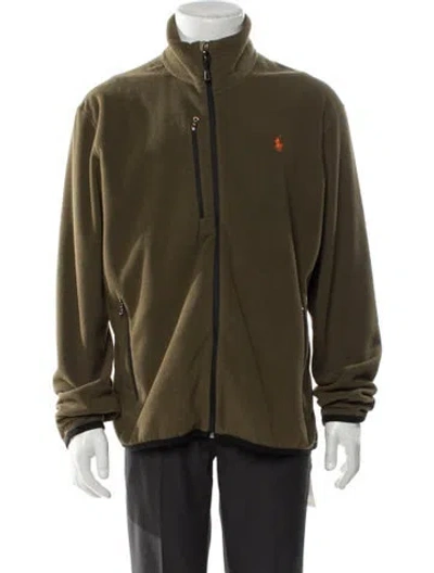 Pre-owned Polo Ralph Lauren Turtleneck Long Sleeve Sweatshirt In Green