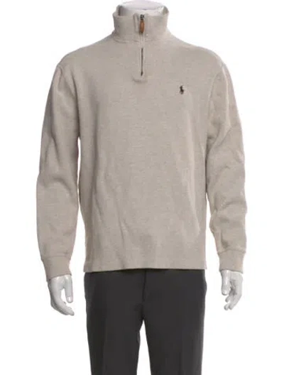 Pre-owned Polo Ralph Lauren Turtleneck Long Sleeve Sweatshirt In Neutral