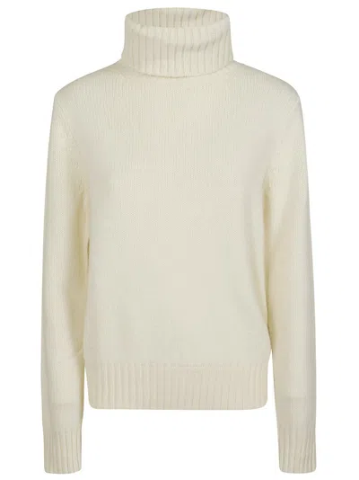 Polo Ralph Lauren Turtleneck Long-sleeved Jumper In White