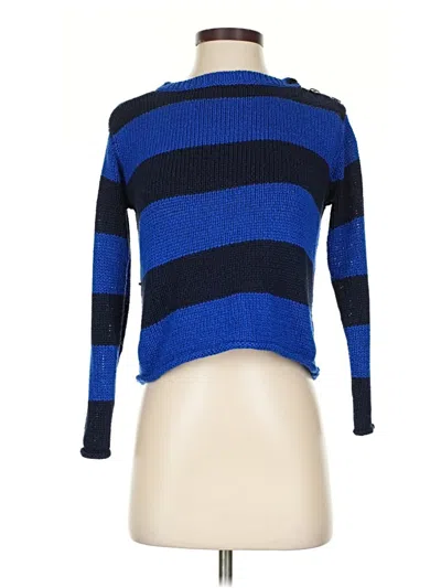 Pre-owned Polo Ralph Lauren Turtleneck Sweater In Blue