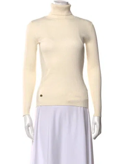 Pre-owned Polo Ralph Lauren Turtleneck Sweater In Neutrals