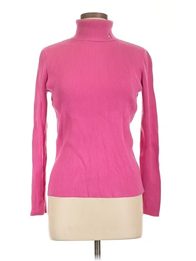 Pre-owned Polo Ralph Lauren Turtleneck Sweater In Pink