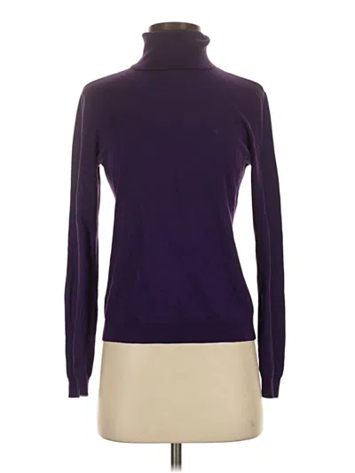 Pre-owned Polo Ralph Lauren Turtleneck Sweater In Purple