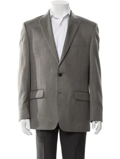 Pre-owned Polo Ralph Lauren Tweed Pattern Blazer In Gray